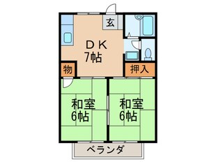 プレジール頃末の物件間取画像